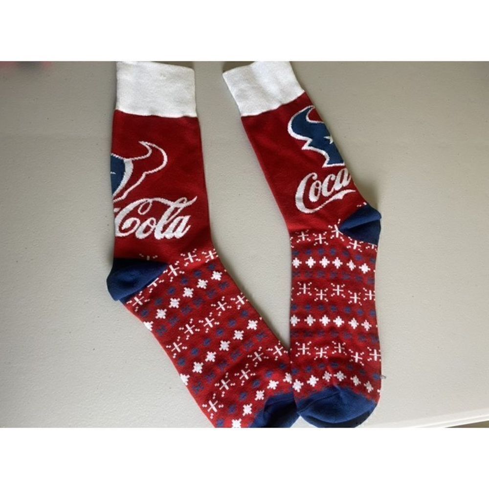 Houston Texans x Coca Cola NFL Collaboration Socks